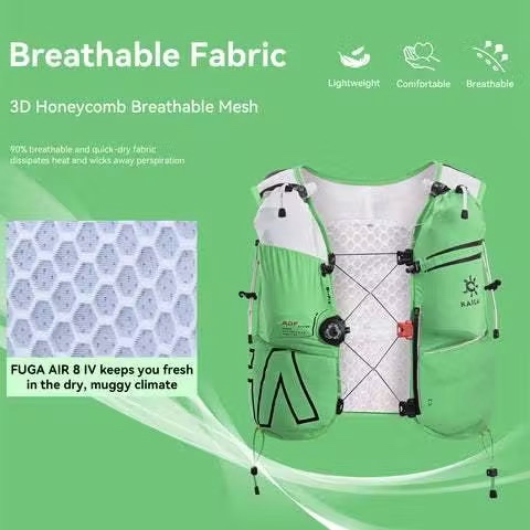 KAILAS FUGA AIR 8 IV Trail Running Hiking Hydration Vest Pack 8 Litre 8L - Unisex