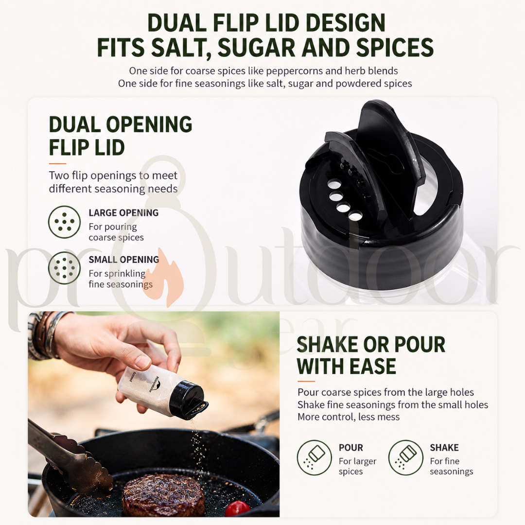 NATUREHIKE CNH22CJ043 Shiwei Camping Portable Seasoning Bottle Set Outdoor Picnic Barbecue Camping Picnic Seasoning Jar