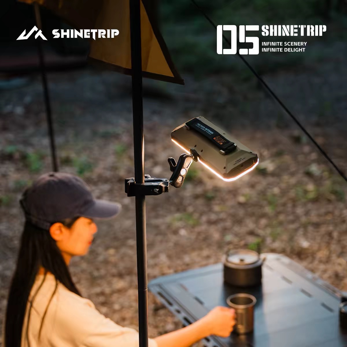 SHINETRIP #05 A603 20000mAh Camping Light 2200LM Type-C Rechargeable IPX4 Outdoor LED Tent Light