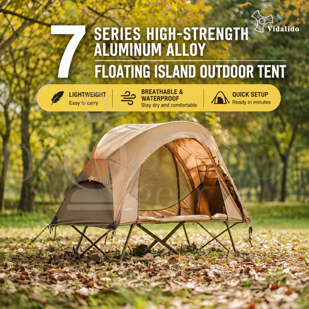 VIDALIDO Floating Island Standard Plus Size Cot Tent 1 Person Mosquito Net Ultra lightweight Mesh Tent