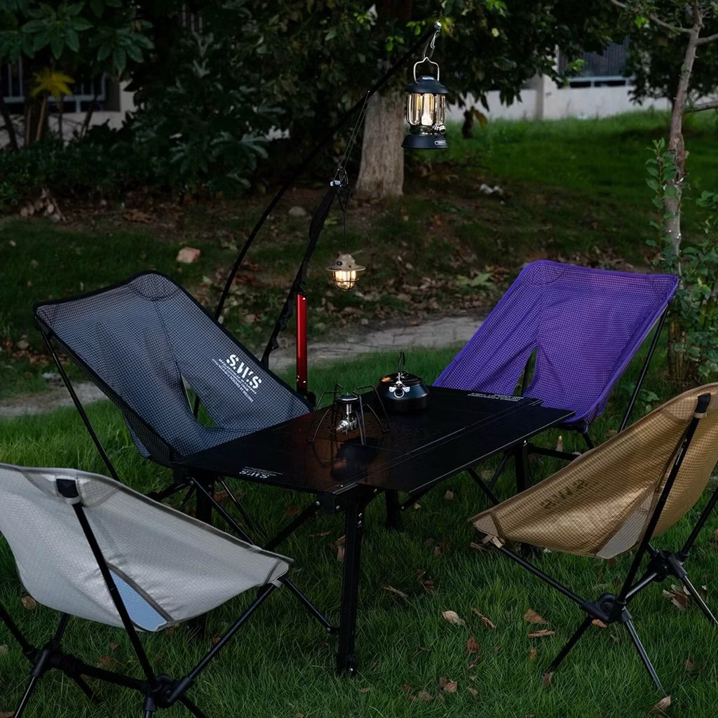 WELLHIKE Ultralight Moon Folding Camping Stool Portable Outdoor Chair Hiking Fishing Compact Seat