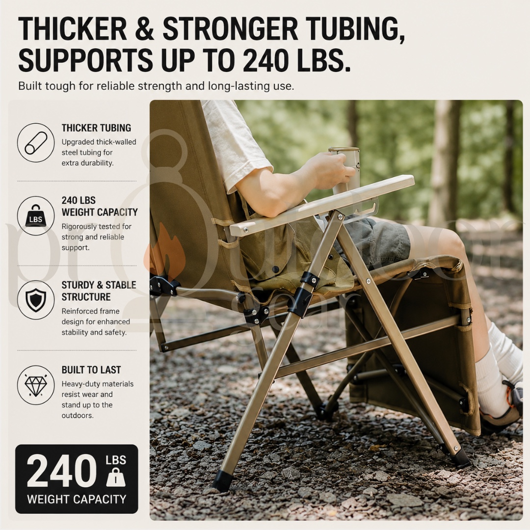 NATUREHIKE T08 Recliner Chair Integrated Quick Opening Folding Adjustable Recliner for Outdoor Fishing Picnic Portable