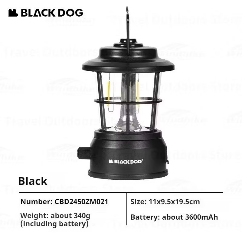 BLACKDOG Camping Lamp IPX4 Waterproof Outdoor Lantern Ultra-long Battery Light