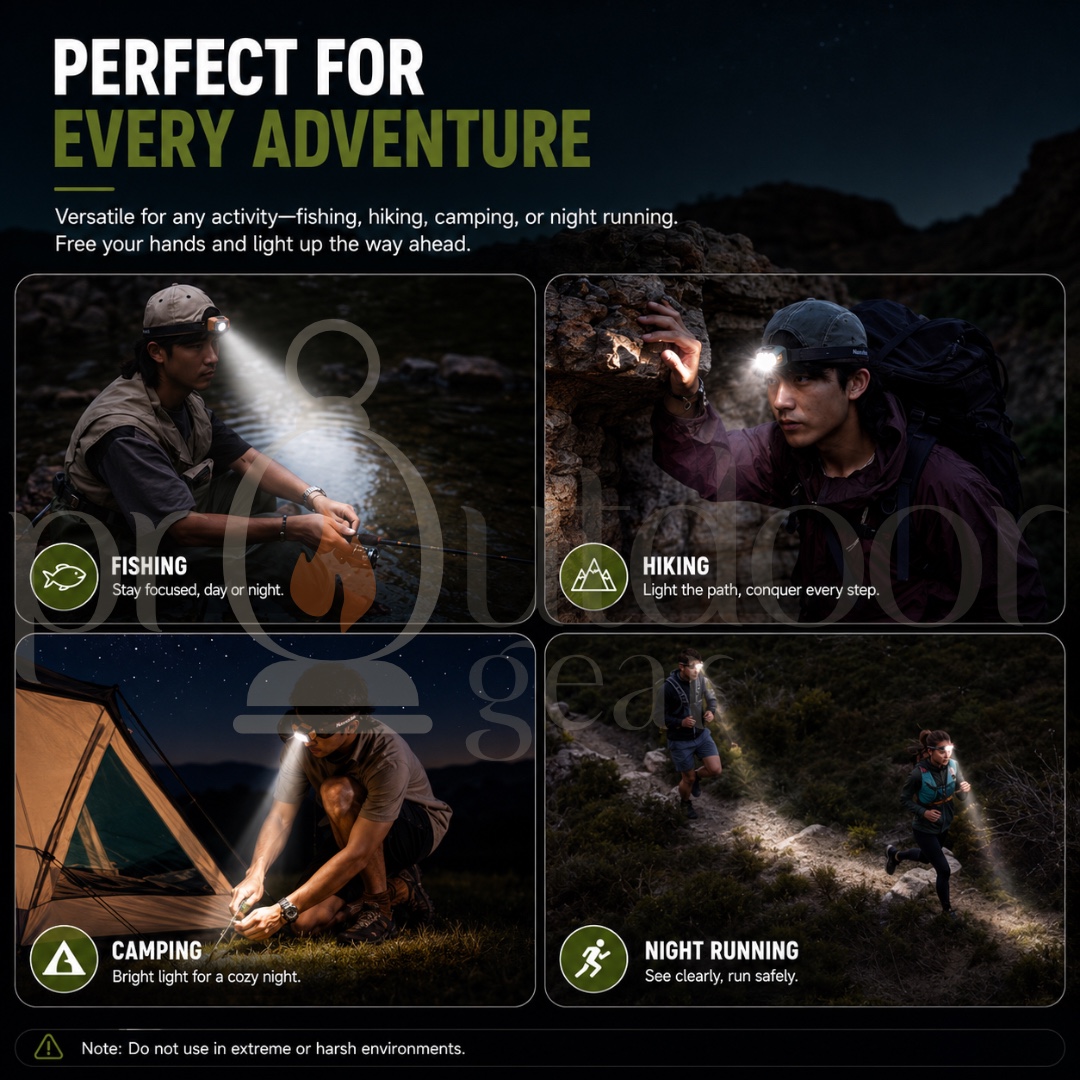 NATUREHIKE CNK2300DQ020 Xingye Outdoor Camping Hiking Head Lights Lamps Battery Powered Waterproof Headlamp