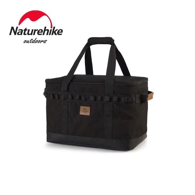 NATUREHIKE CNH22SN008 Outdoor Ultralight Oxford Cloth Storage Bag Camping Picnic Kitchenware Storage Partition Design Enamel Bag