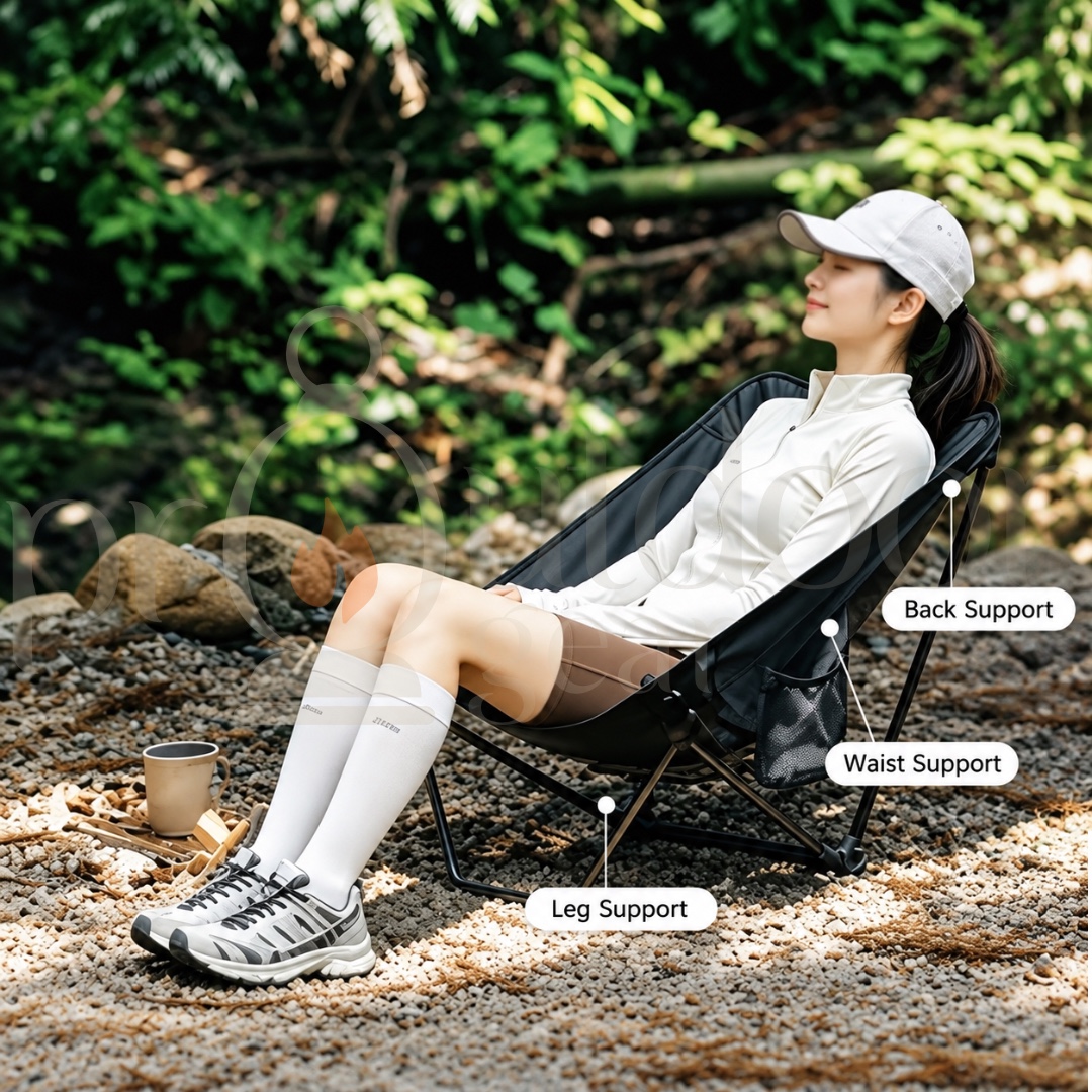GOOUT SPRINGHILL Wavering Light Backpacking Chair Ultralight Folding Camping Chair 420D Nylon Portable Outdoor Chair 135KG