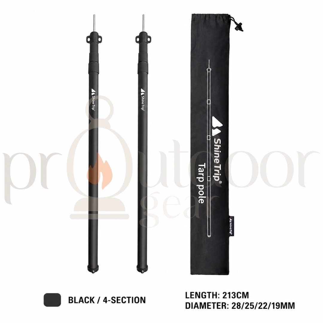 ShineTrip Outdoor 05 series adjustable canopy pole camping tent pole aluminum alloy telescopic support pole