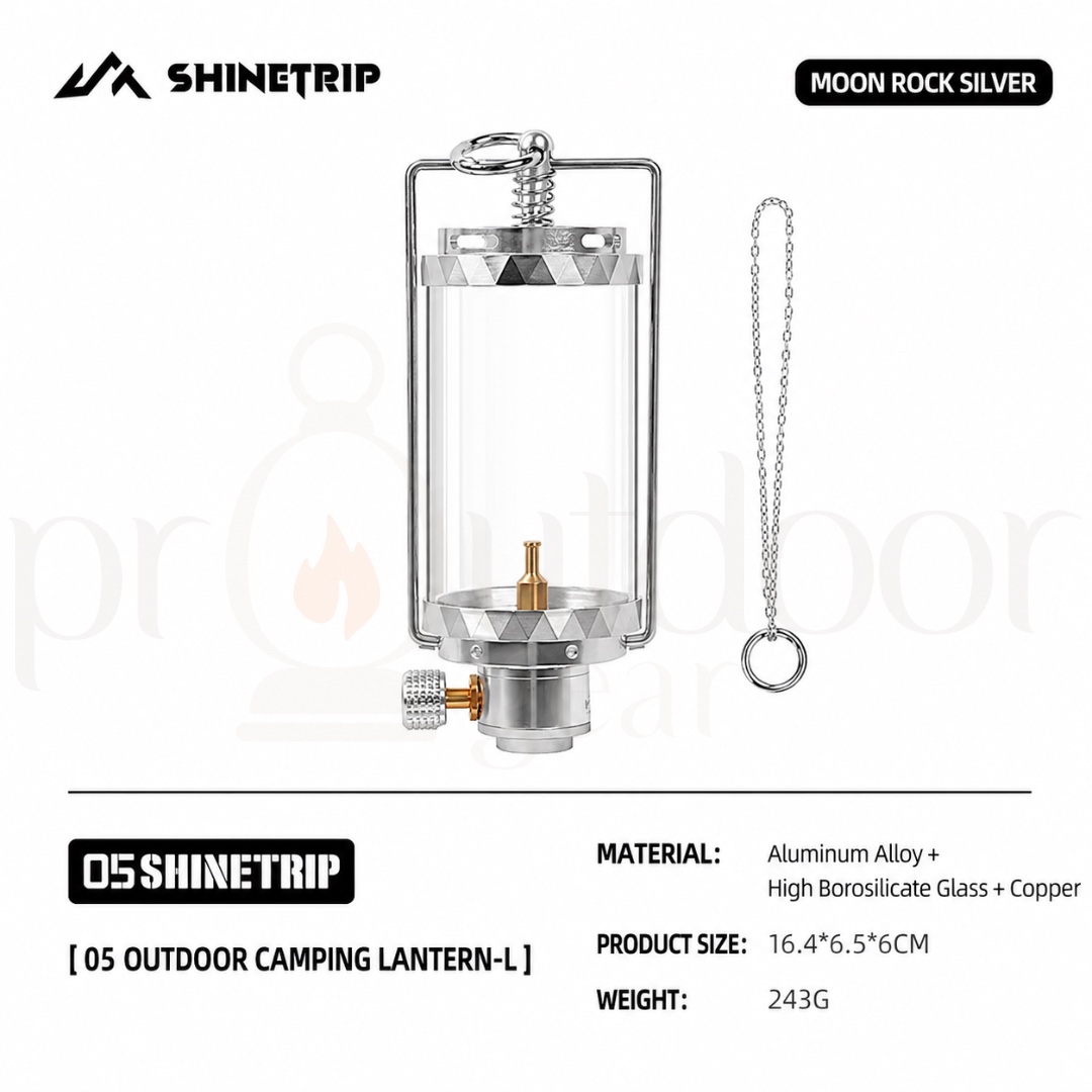 SHINETRIP A588 Camping Gas Lantern Set Flame Atmosphere Lantern Gas Storage Canister S/L Outdoor Camping Light