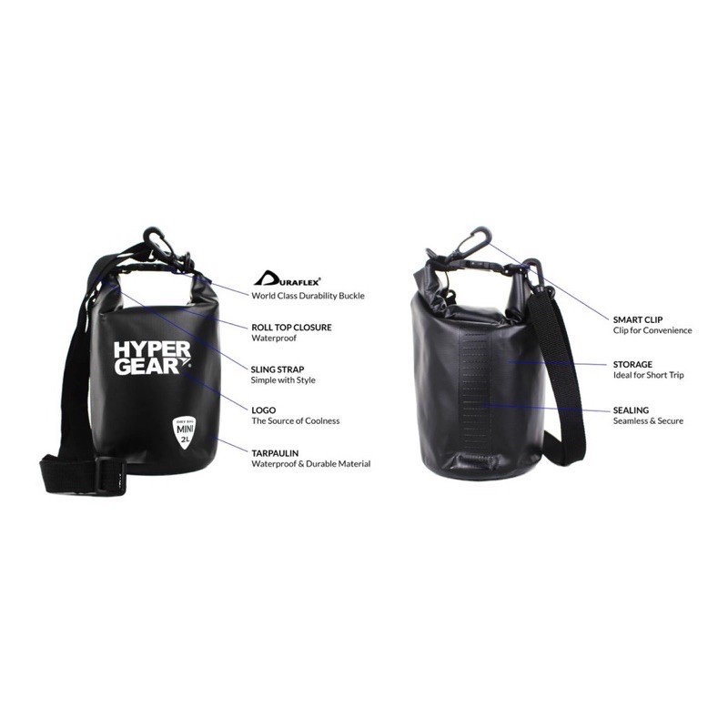 HYPERGEAR DRY BAG MINI 2L (30100)