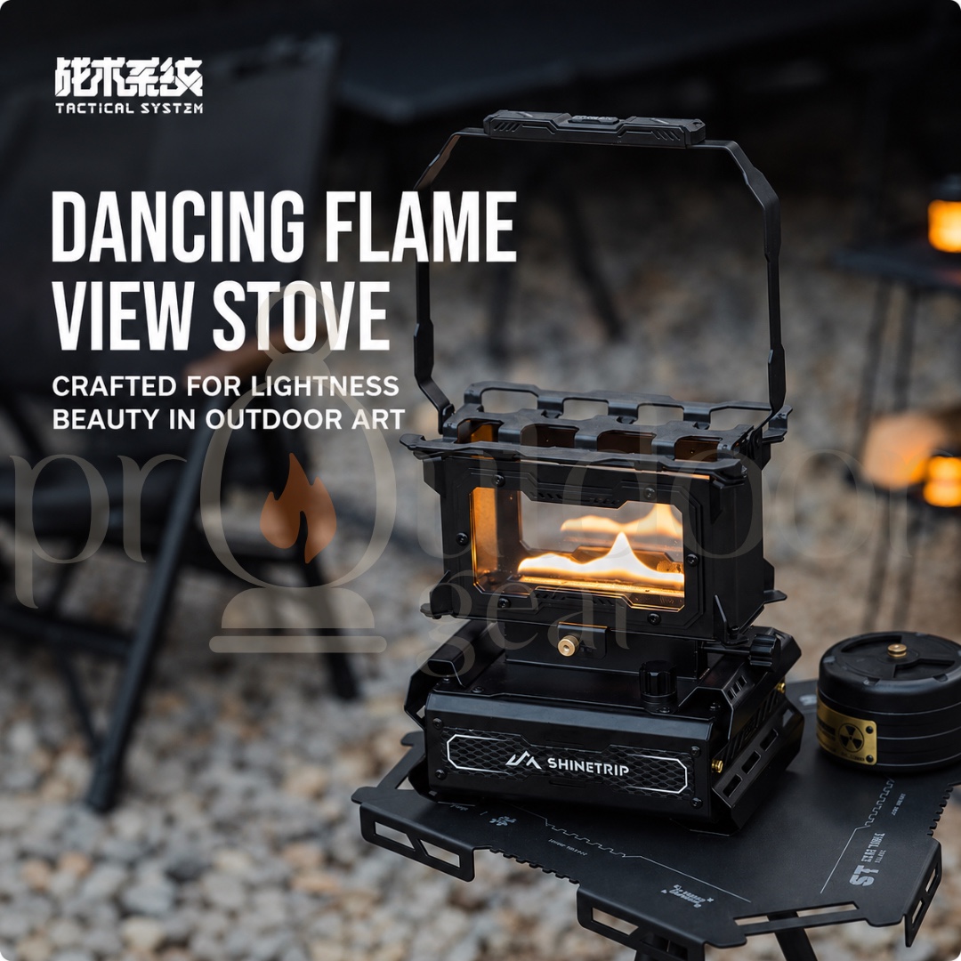 SHINETRIP A571 05 Flame Dance Fire Stove Portable Kerosene Camping Heater Cooking Stove with Storage Bag