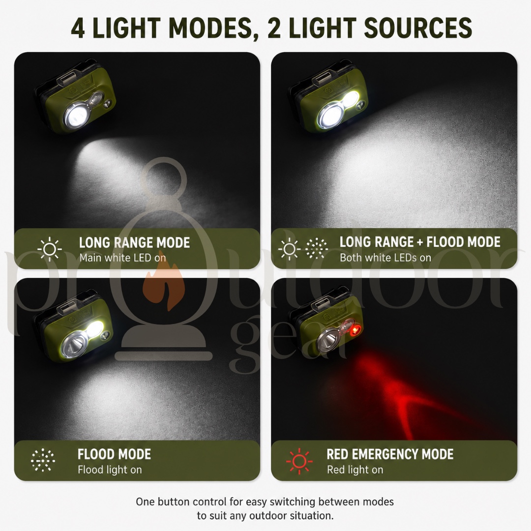 NATUREHIKE CNK2300DQ016 IP68 Headlamp Waterproof Dustproof Ultralight Tent Latren Head lamp Hiking Fishing Lights