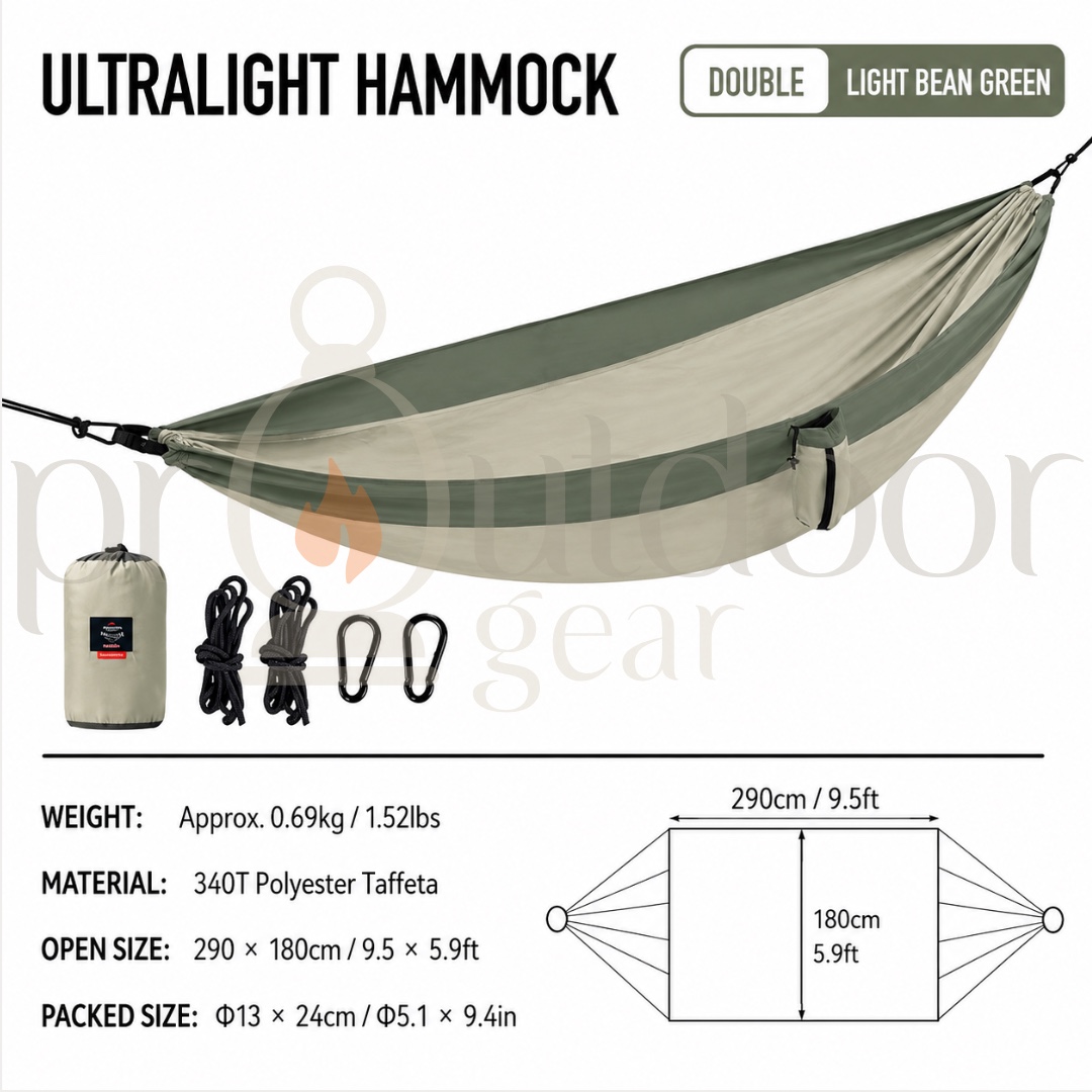 NATUREHIKE NH21DC011 Hammock Ultralight 600g Tear Resistant Fabric Anti-rollover Hanging