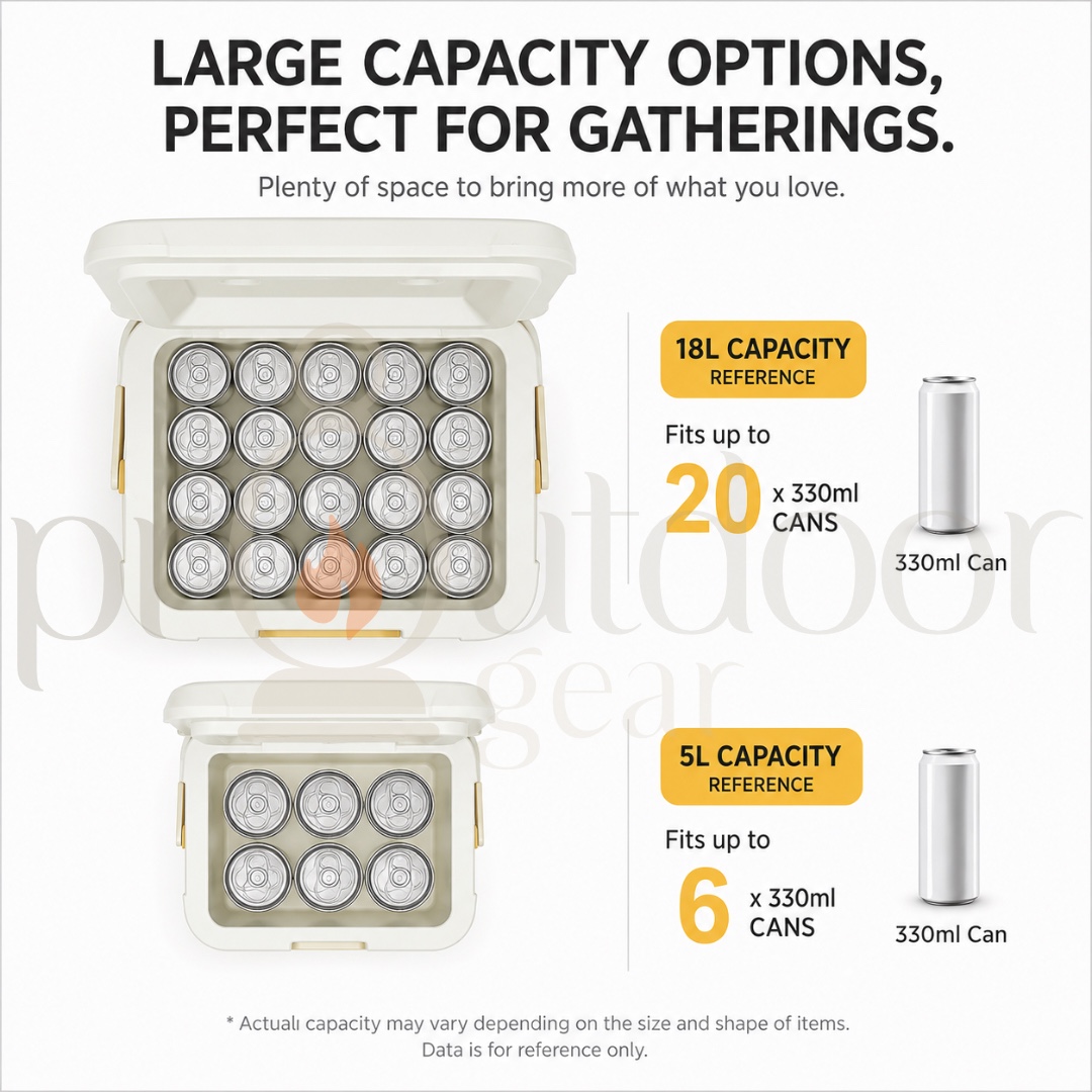 NATUREHIKE 5L 18L PU Cooler Box Large Capacity Portable for Outdoor Camping Fishing Picnic Car Ice Insulation Box