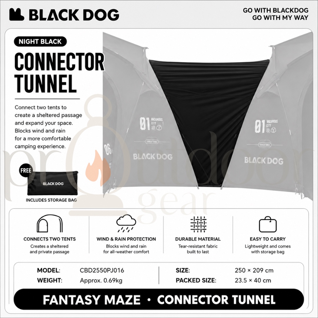 [PRE-ORDER] BLACKDOG Fantasy Maze Outdoor Dome Tent Multi-Person Sunshade Spherical Canopy Waterproof Portable