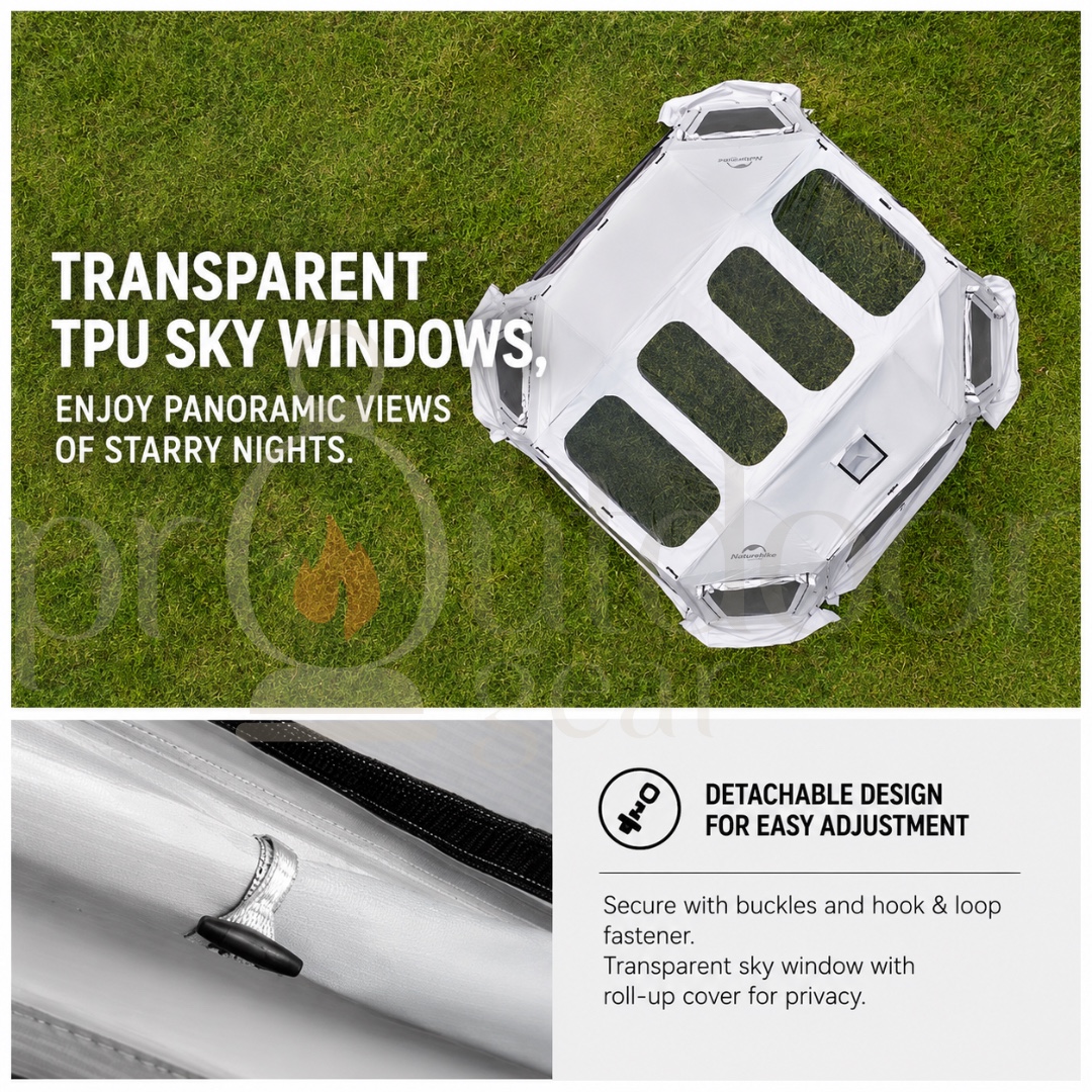 NATUREHIKE Gen 6.0/13.0 Air FL Inflatable Tent Modular Connector Piece Universal Link Connector Camping Shelter