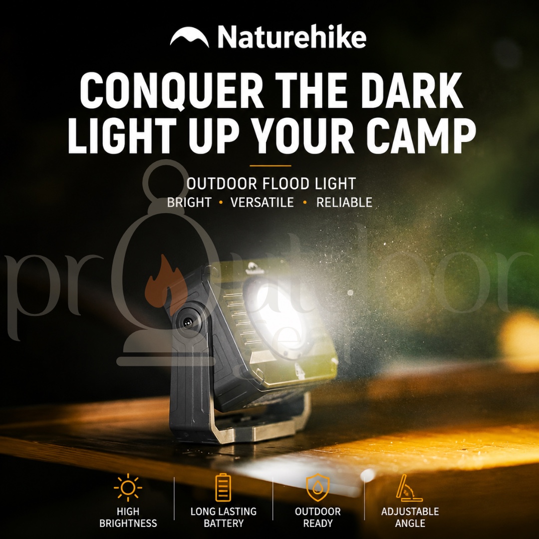 NATUREHIKE CNK2300012 Hui Guang Waterproof Outdoor Floodlight Working Light Type-C Rechargeable Camping Lamp