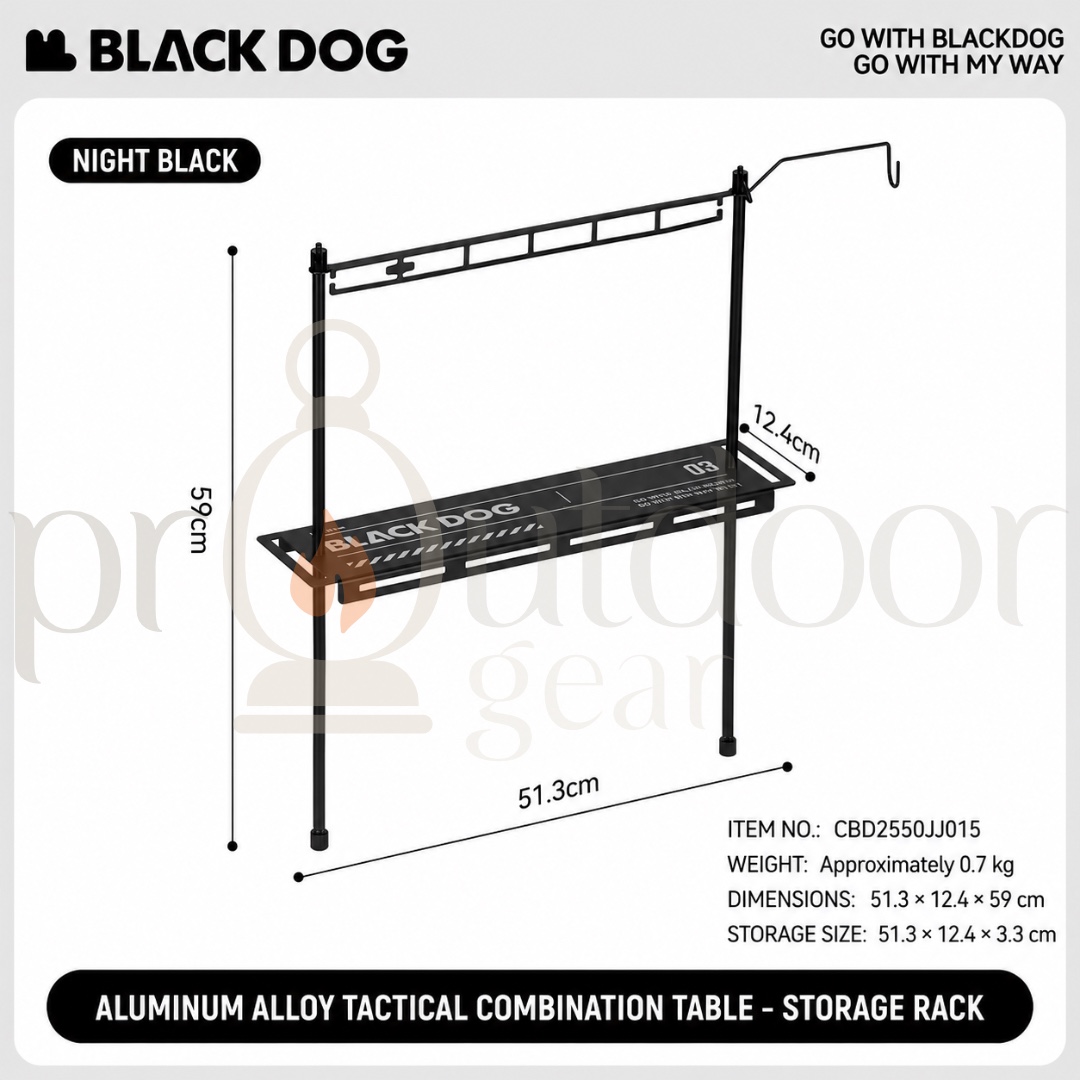BLACKDOG Baishi Folding Table Camping Table and Chairs Korean IGT Table Aluminum Alloy Outdoor Portable Camping Table