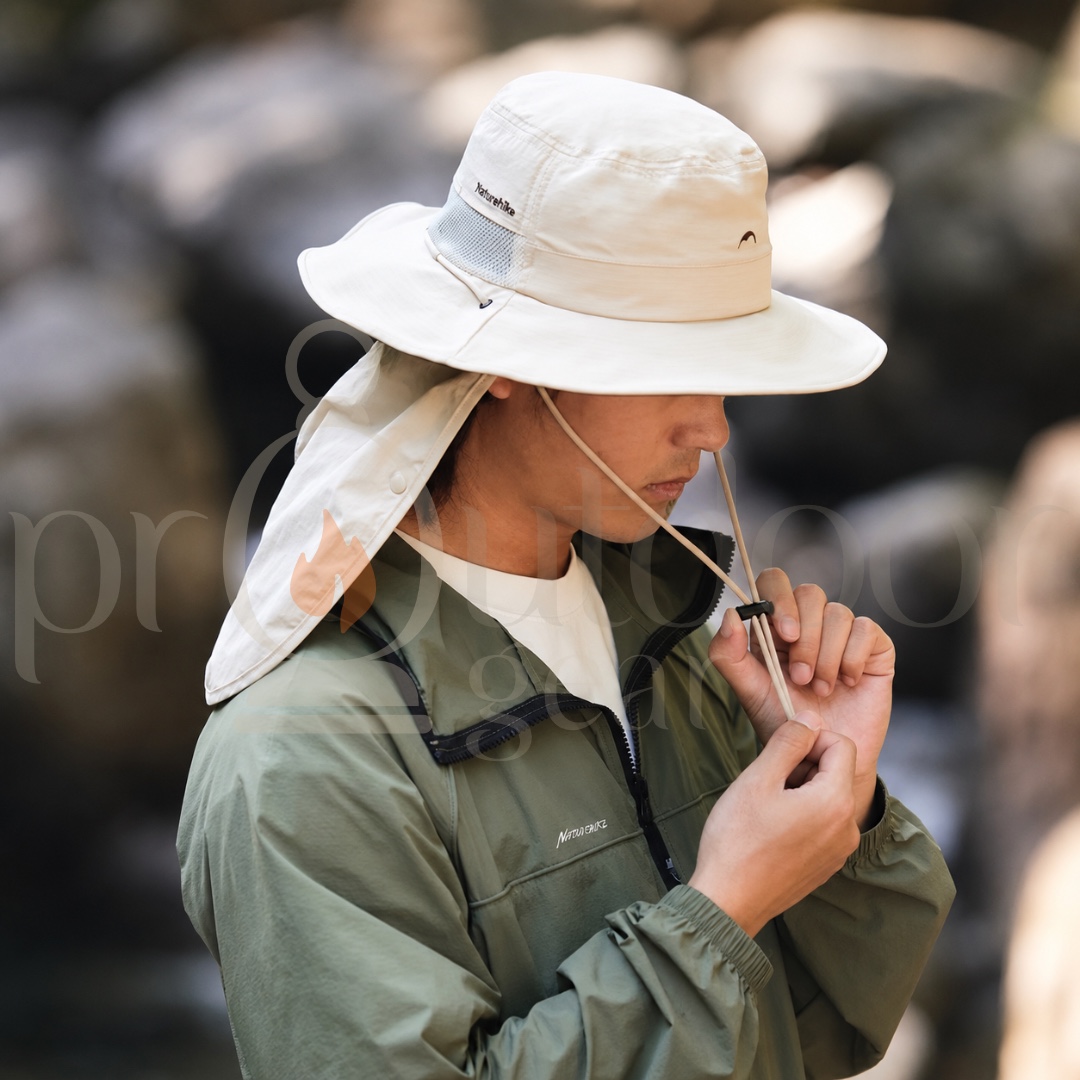 NATUREHIKE Quick Drying UV Protection Fisherman Cap Face Neck Cover Fishing Removable Sunshade Hats CYY2521FS014