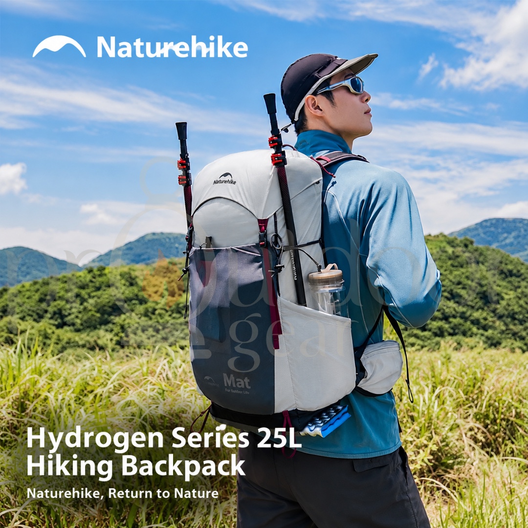 NATUREHIKE HYDROGEN 25L Hiking Backpack Lightweight Breathable Outdoor Trekking Travel Camping Daypack