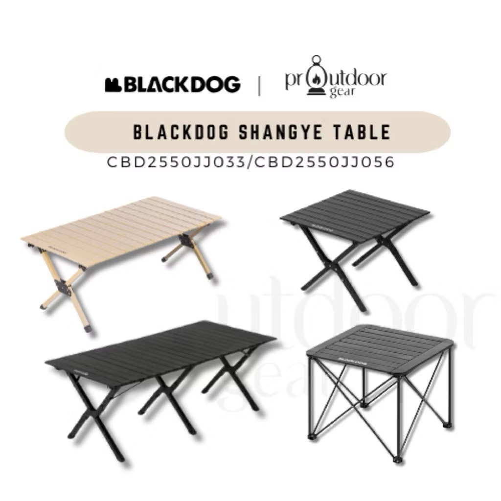 BLACKDOG SHANGYE Ueno Portable Foldable Camping Table Aluminum Alloy EggRoll Outdoor Picnic Table