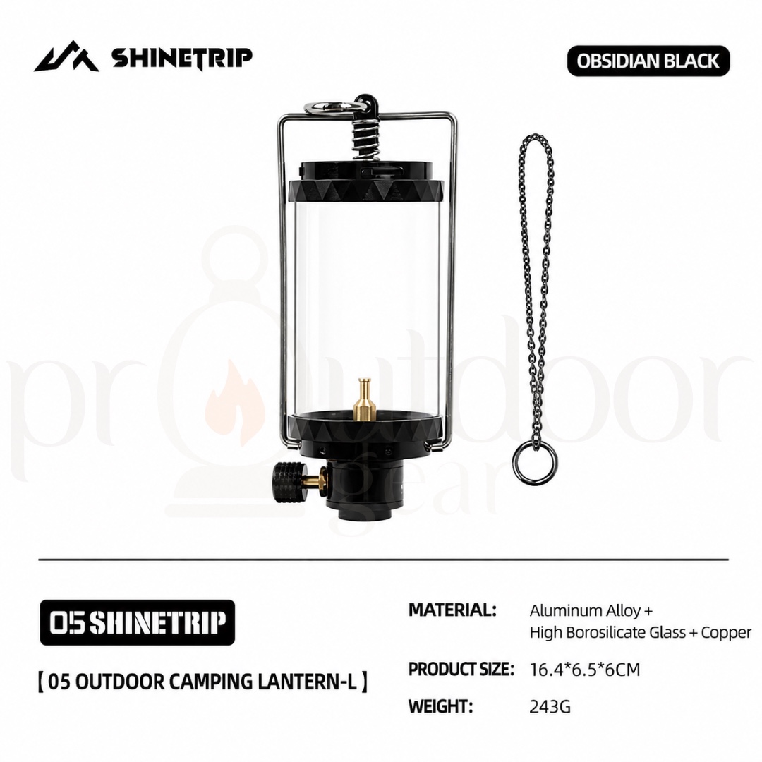 SHINETRIP A588 Camping Gas Lantern Set Flame Atmosphere Lantern Gas Storage Canister S/L Outdoor Camping Light