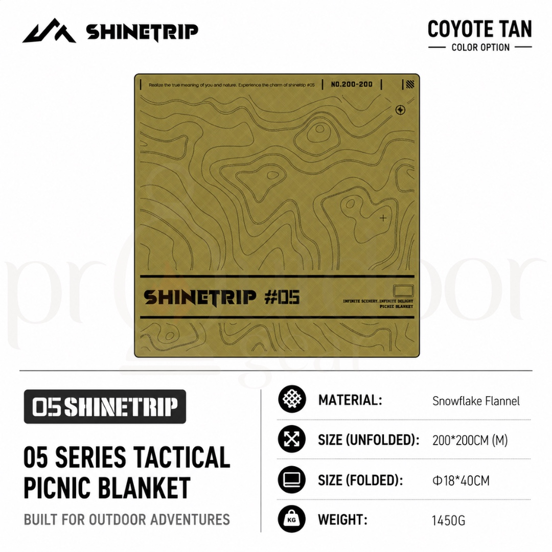 SHINETRIP A536 Outdoor Camping Ultrasonic Picnic Mat Tablecloth Portable Moisture proof Beach Blanket Waterproof Extra Large