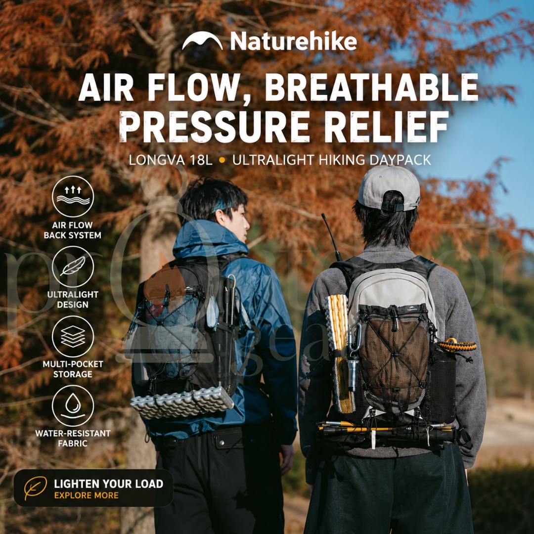 NATUREHIKE CNK2550XB015 18L Lightweight Hiking Backpack Daypack Outdoor Trekking Camping Travel Running Backpack