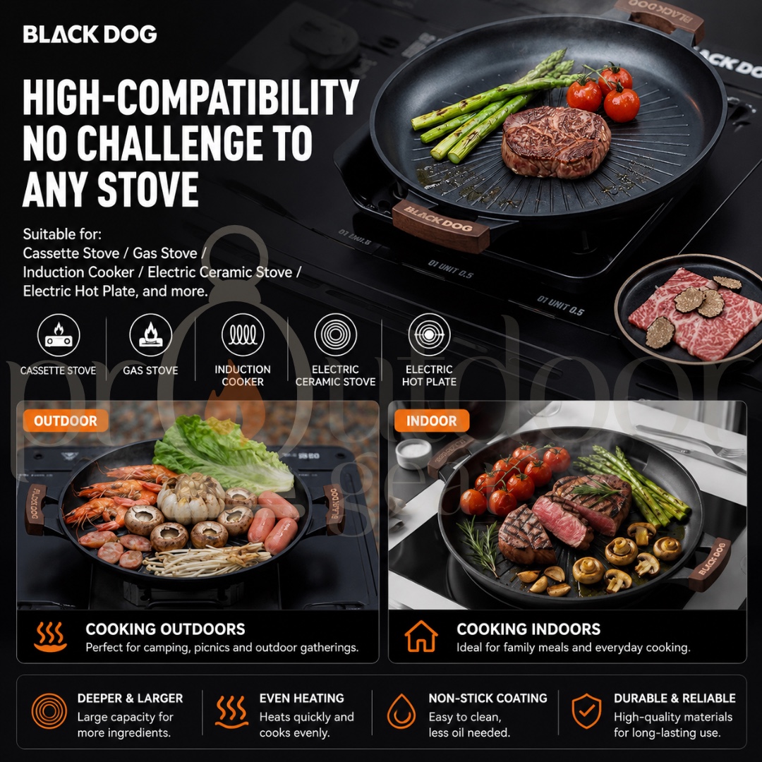 Blackdog CBD2550CF021 Xunwei Multifunctional Grill Pan Cookware