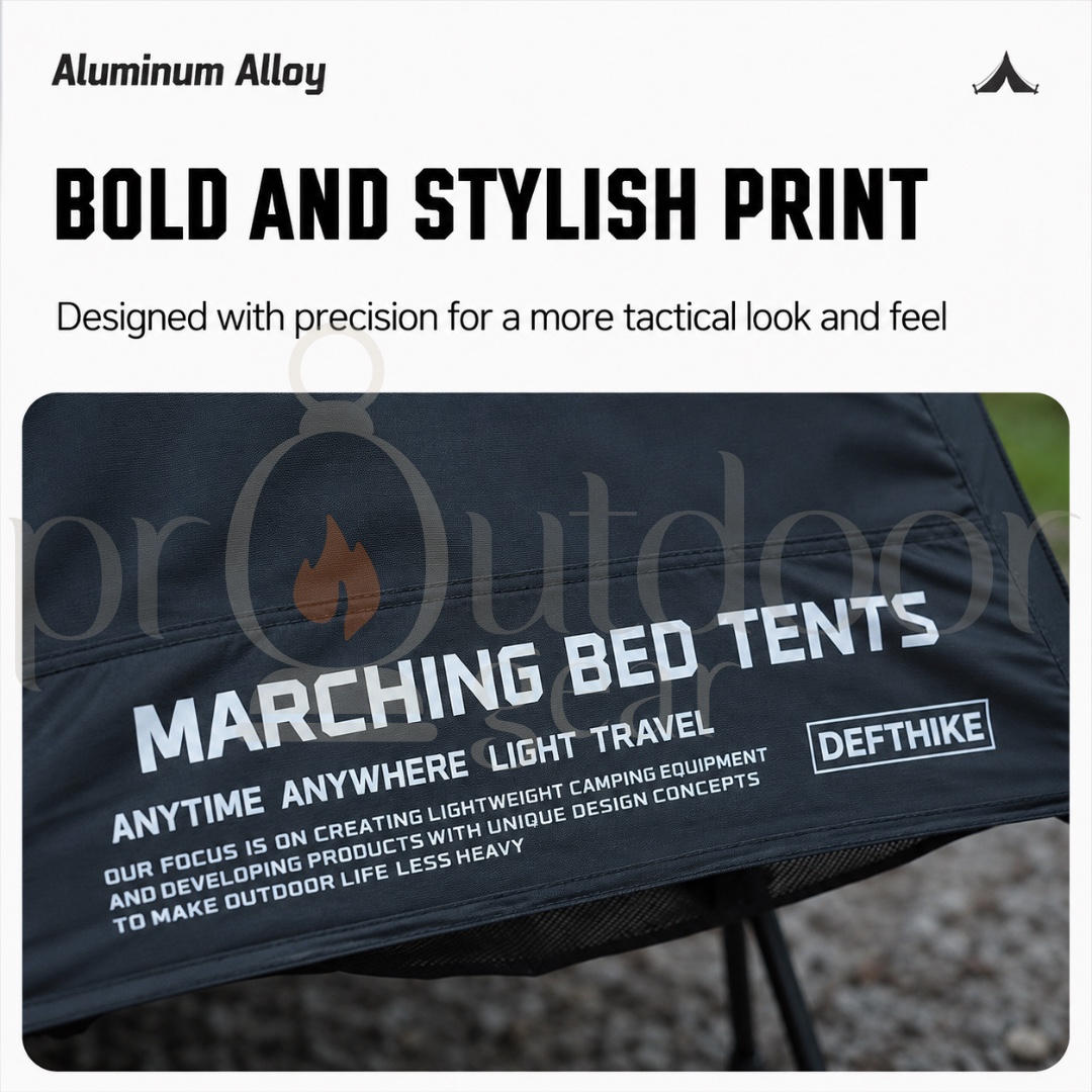 DEFTHIKE Camping Cot Tent Set 70D Silver Coated Nylon Flysheet + Inner Tent + Cot Outdoor Single Person Camping Shelter