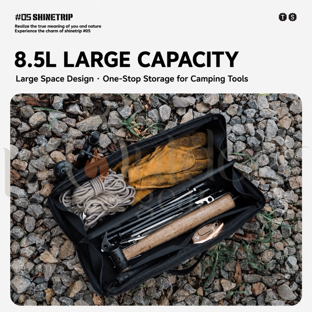 SHINETRIP A581-H01 05 Multi-Function Storage Bag 8.5L Tactical Camping Tool Bag Portable Oxford Organizer