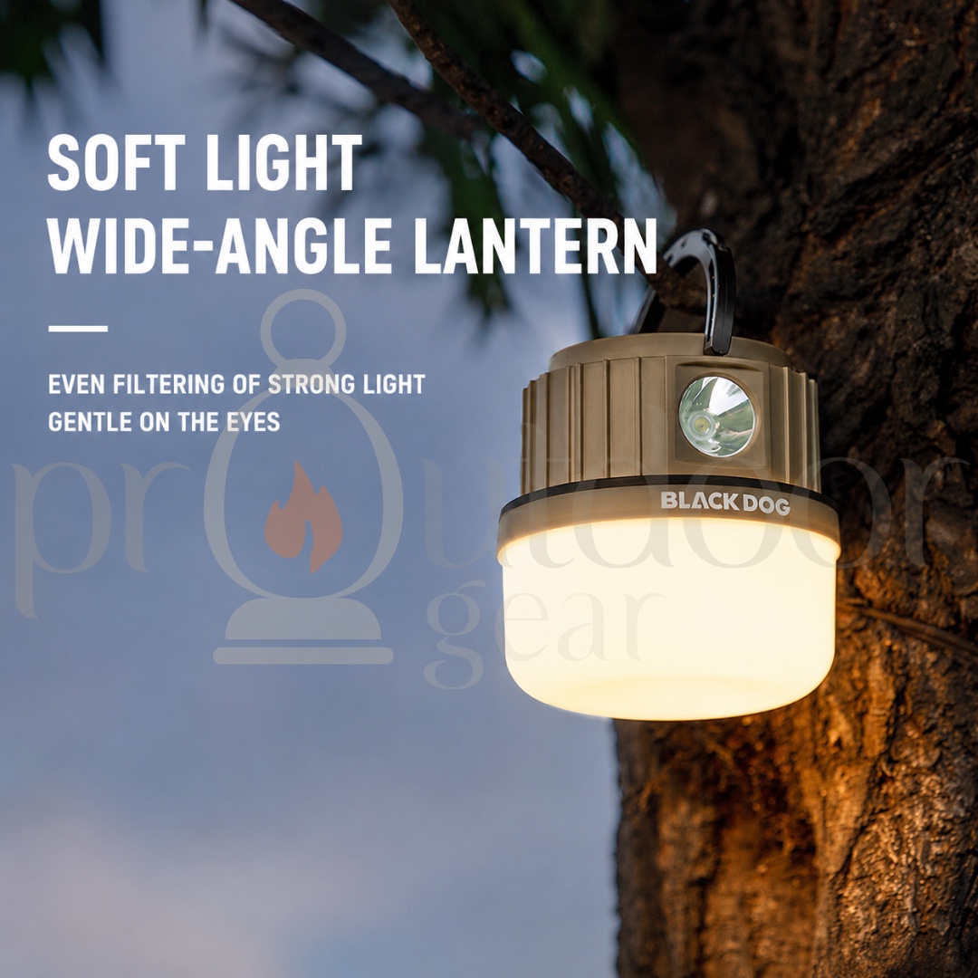 BLACKDOG CBD2550ZM031 Foam Multi-Function Camping Lantern Solar Rechargeable LED Lantern Outdoor Emergency Light