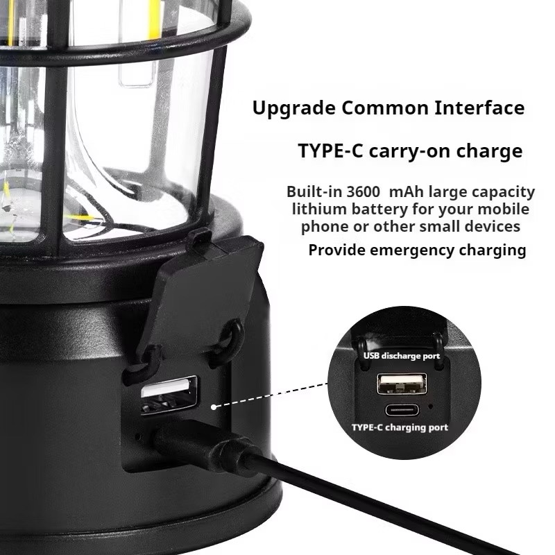 BLACKDOG Camping Lamp IPX4 Waterproof Outdoor Lantern Ultra-long Battery Light