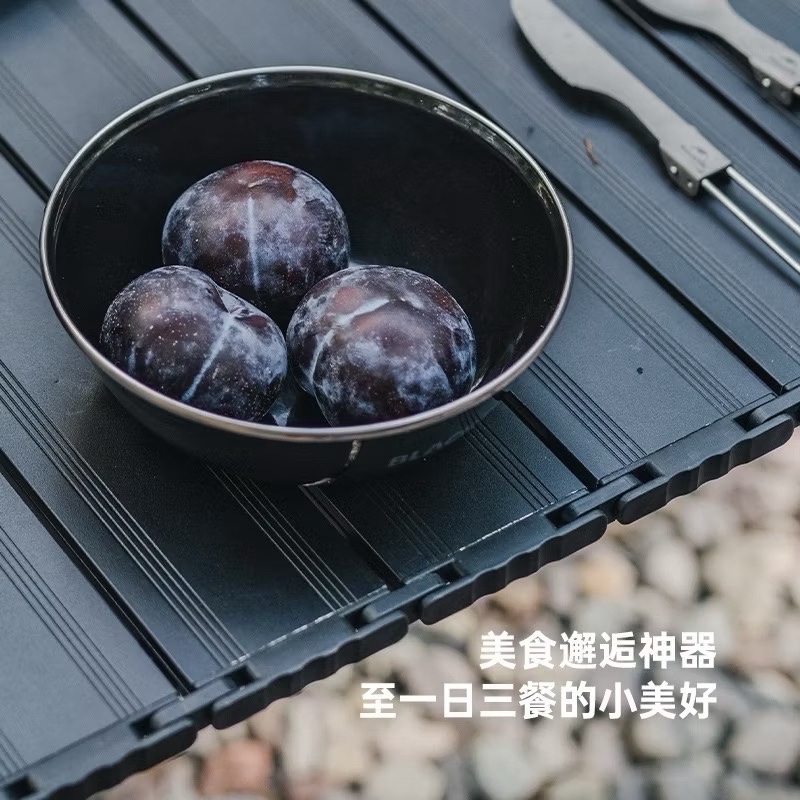 Blackdog Tableware outdoor enamel bowls and cups picnic barbecue tableware portable equipment blackening
