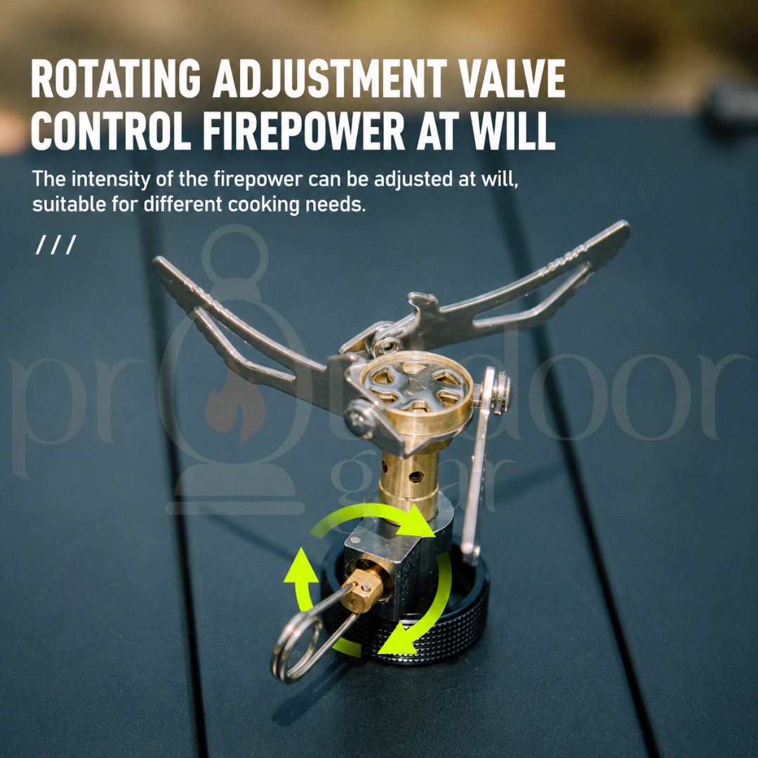 Defthike Little Dragon Camping Stove Head 2700W Ultralight Portable Gas Stove Burner Mini Backpacking Hiking Cooking Stove