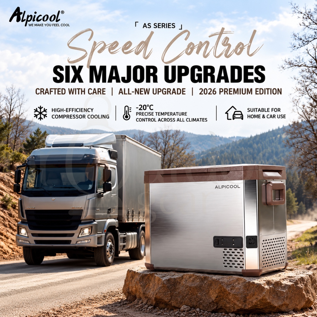 [PRE-ORDER] ALPICOOL AS SERIES AS35 AS45 AS55 Portable Car Refrigerator Freezer Dual Zone APP Control 12V 24V 220V