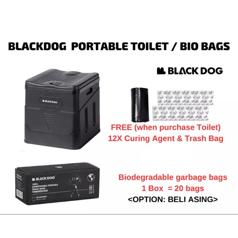 BLACKDOG Portable Folding Toilet Travel Toilet Camping Tandas Potty Car Toilet Long Trips Beach Toilet
