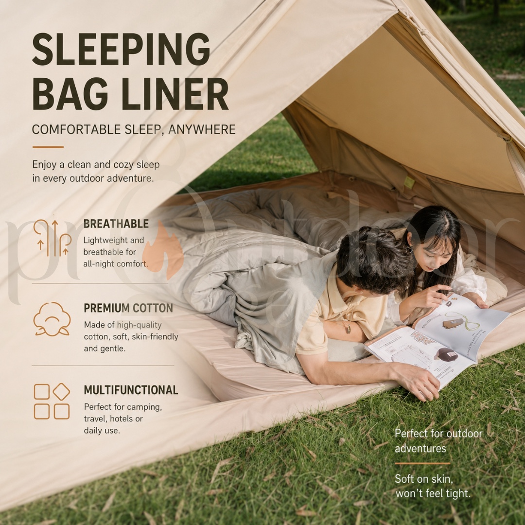 NATUREHIKE NH15S012-D Ultralight 1-2 Persons Sleeping Bag Lining Anti Dirty Cotton Cloth Bag Spliceable Bed Sheet Liner