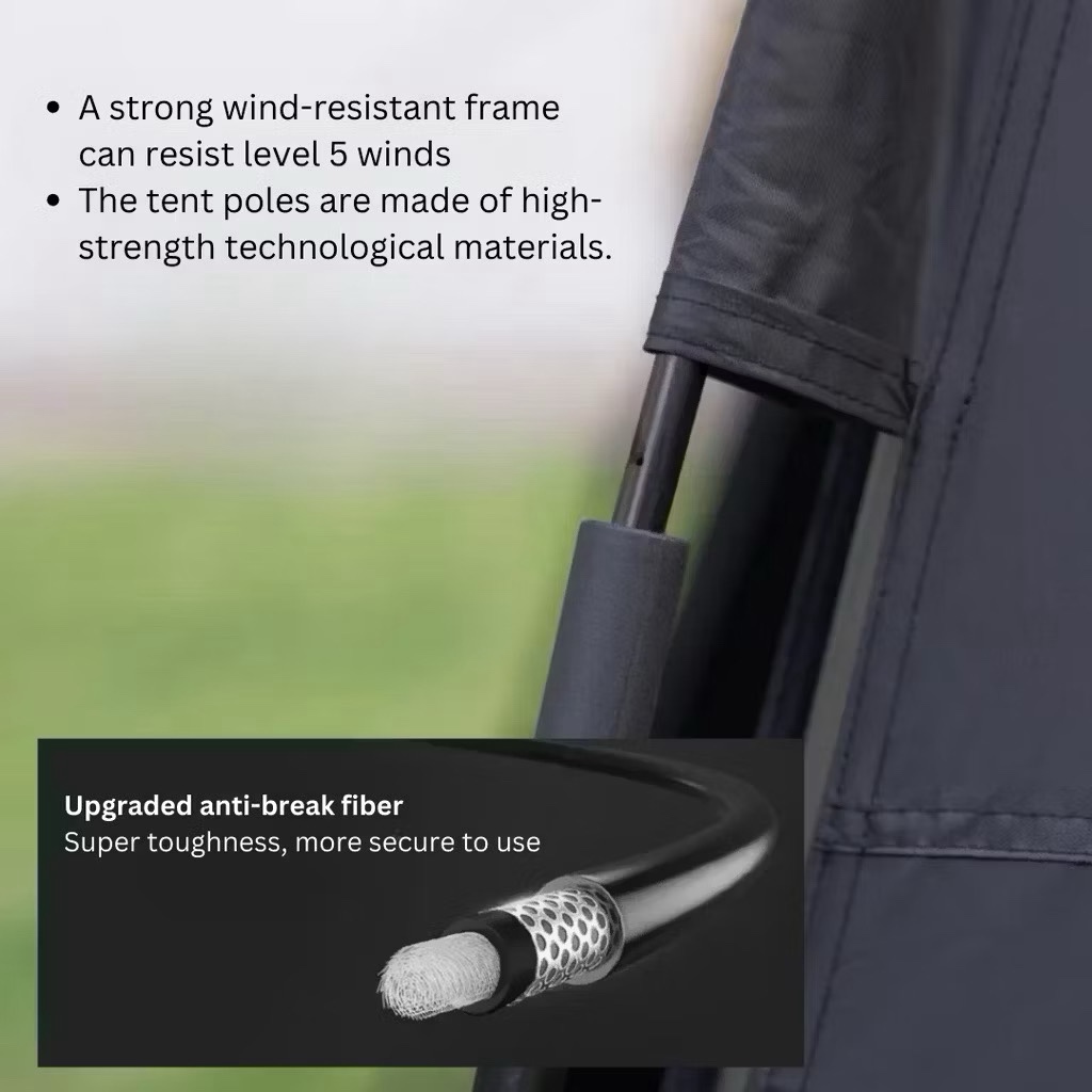 BLACKDOG hexagon tent automatic portable construction-free vinyl sun protection and rain protection CBD2300QT012