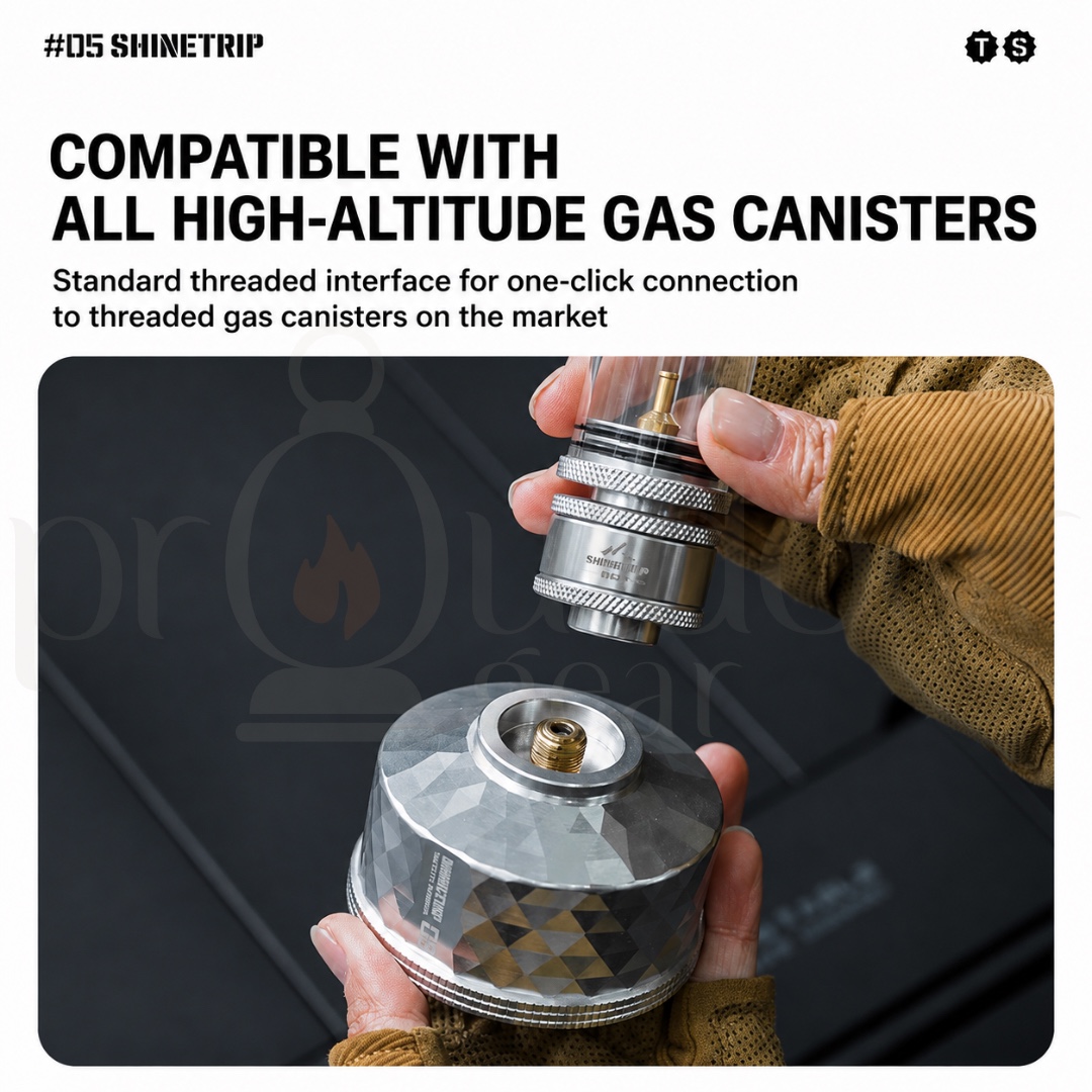 SHINETRIP A588 Camping Gas Lantern Set Flame Atmosphere Lantern Gas Storage Canister S/L Outdoor Camping Light
