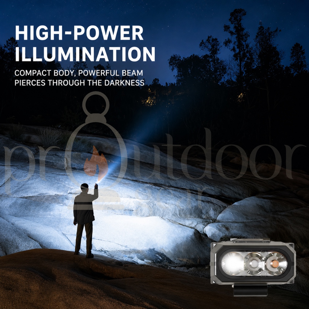 BLACKDOG YeRen R2 Outdoor Portable Emergency Light, Tactical Strong Light Flashlight