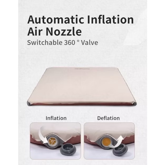 NATUREHIKE NH21FCD11 Outdoor Automatically Inflatable Sleeping Pad 30D Elastic Cloth Sponge Mute Cushion Camping