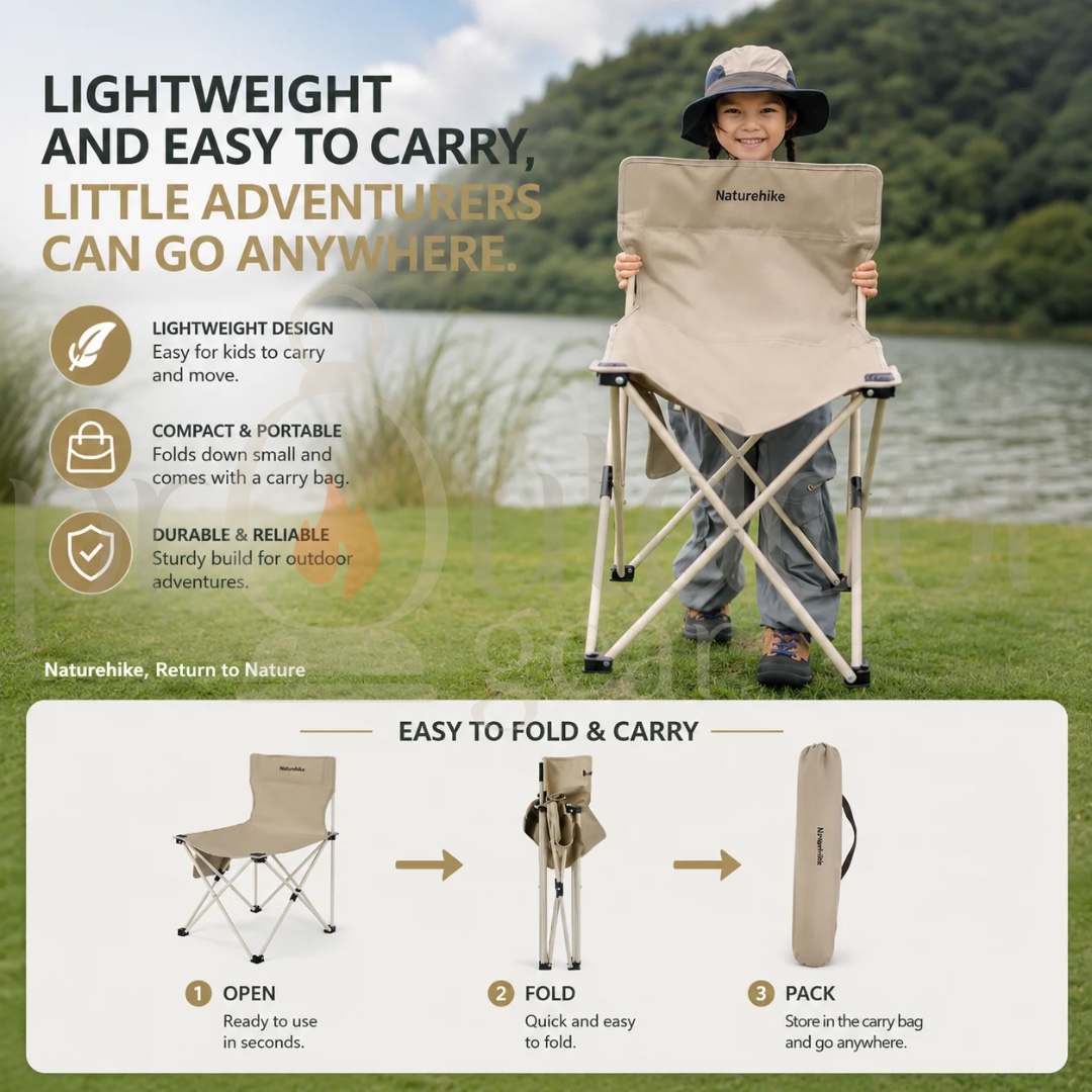 NATUREHIKE SHANZHI T01 Ultralight Portable Folding Camping Stool Outdoor Chair Fishing Chair Folding Seat