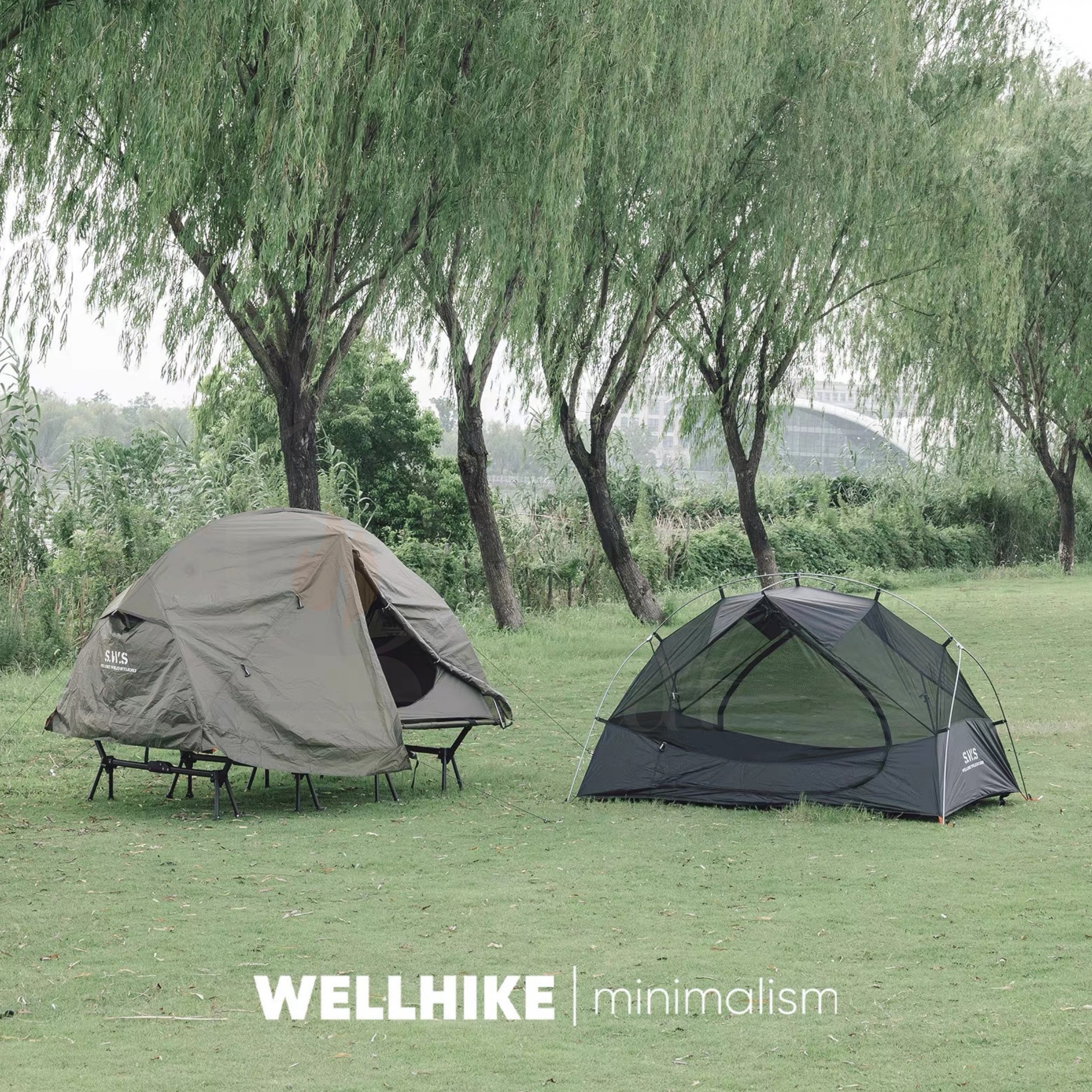 WELLHIKE Cloud Peak 2 Person Camping Tent Waterproof PU3000mm Outdoor Hiking Tent Portable Double Tent