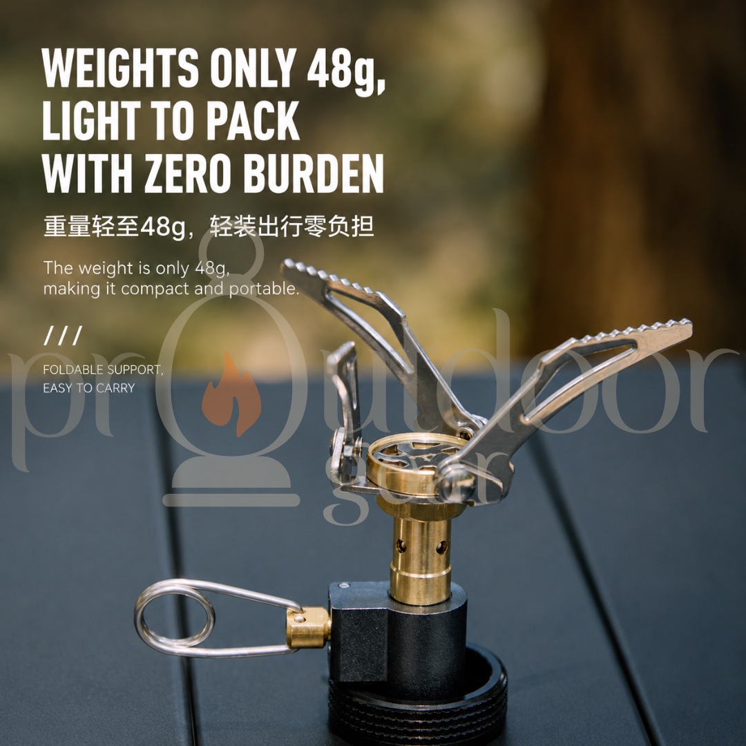 Defthike Little Dragon Camping Stove Head 2700W Ultralight Portable Gas Stove Burner Mini Backpacking Hiking Cooking Stove
