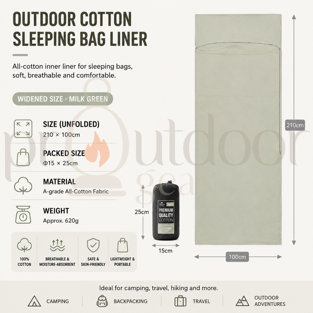 NATUREHIKE NH15S012-D Ultralight 1-2 Persons Sleeping Bag Lining Anti Dirty Cotton Cloth Bag Spliceable Bed Sheet Liner