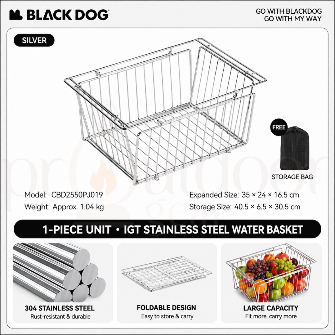 BLACKDOG Baishi Folding Table Camping Table and Chairs Korean IGT Table Aluminum Alloy Outdoor Portable Camping Table