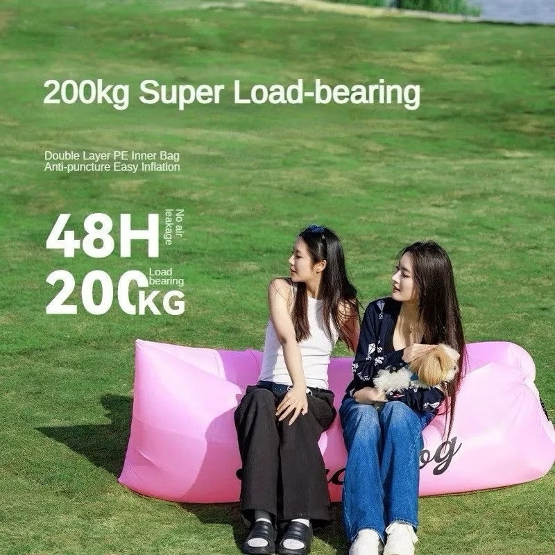 BLACKDOG Inflatable Sofa Outdoor Camping Lazy Air Lounger Single Portable Air Mattress Festival Seat