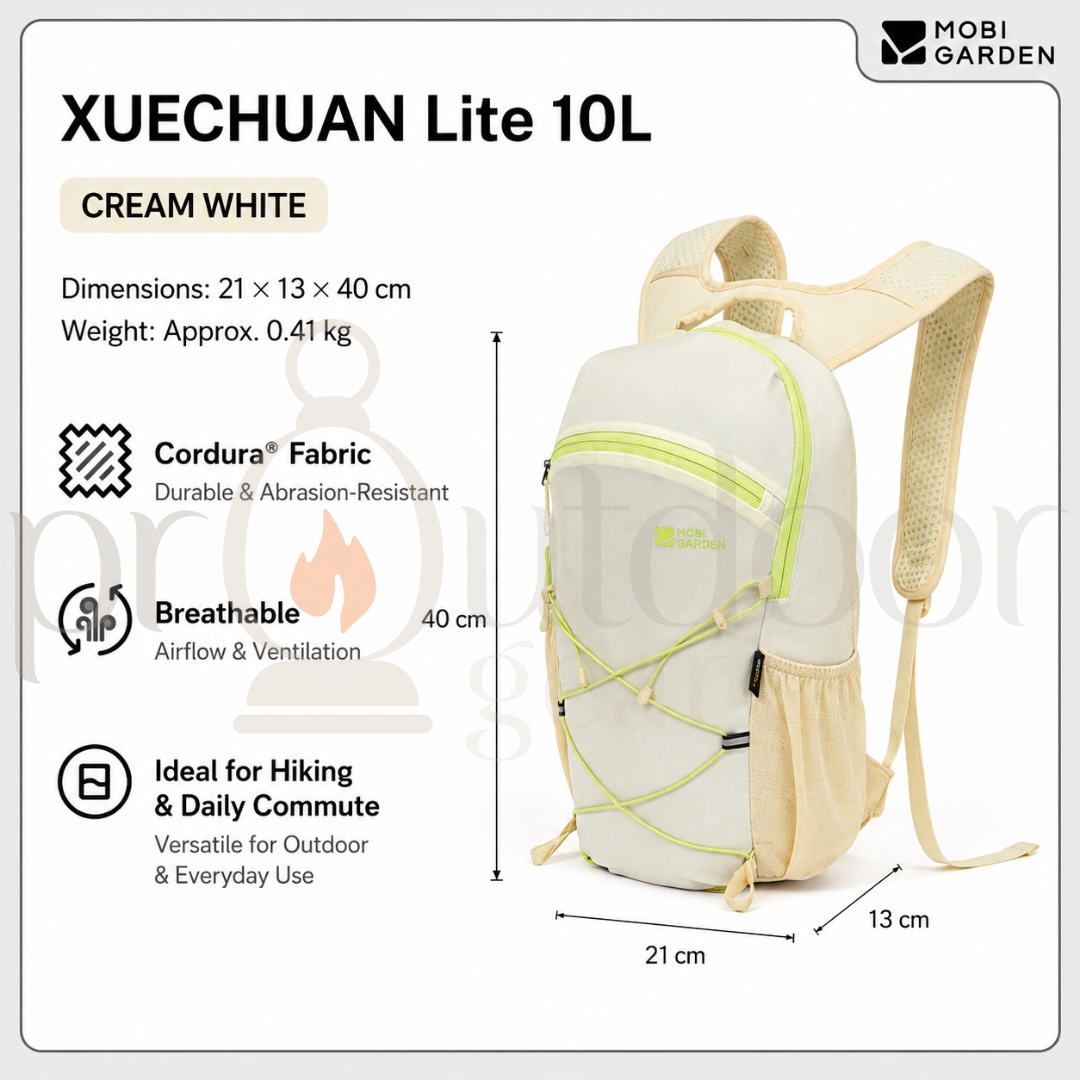 MOBI GARDEN XUECHUAN Lite Hiking Backpack 10L 18L 28L Cordura Outdoor Daypack Travel Backpack Camping Bag