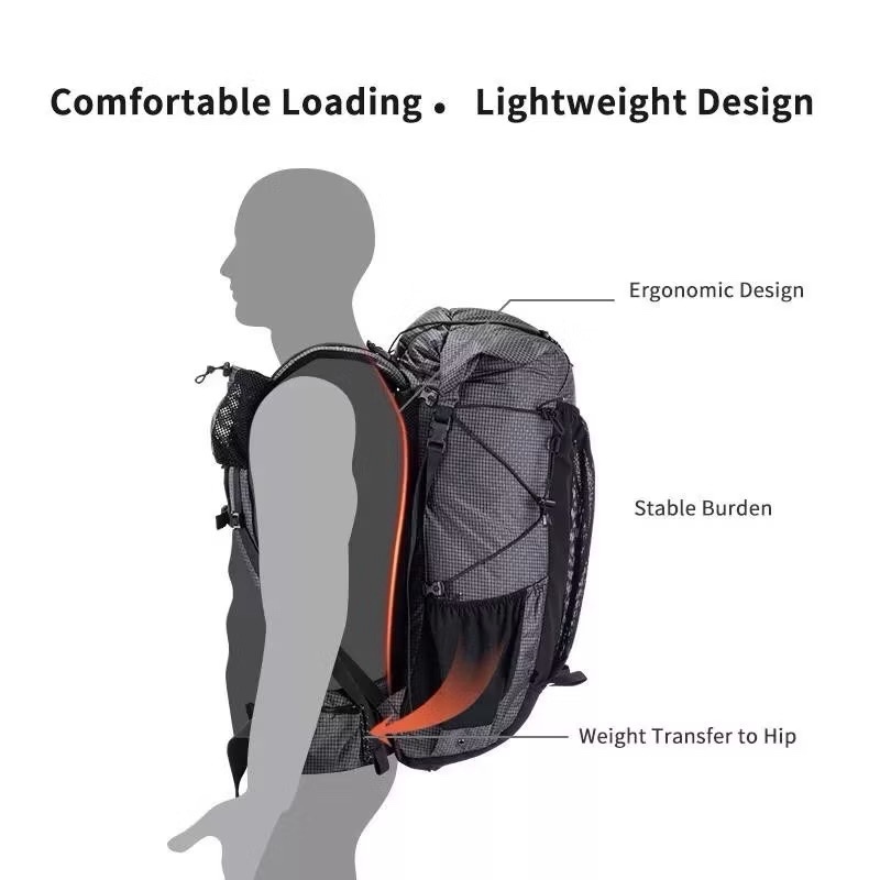 Naturehike Rock Bag 40/60L+5L Ultralight 420D Nylon Waterproof Climbing Backpack Sports Bag Outdoor Hiking NH19BP095 B