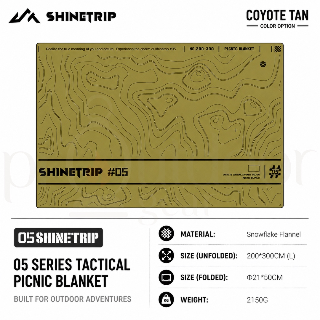 SHINETRIP A536 Outdoor Camping Ultrasonic Picnic Mat Tablecloth Portable Moisture proof Beach Blanket Waterproof Extra Large